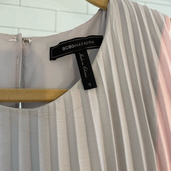 BCBG MaxAzria pink pleated dress. Great used condition. - Picture 4 of 4